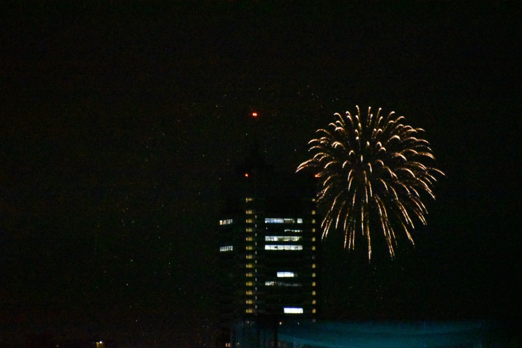 信明コーポから見た第38回世田谷区たまがわ花火大会の画像2