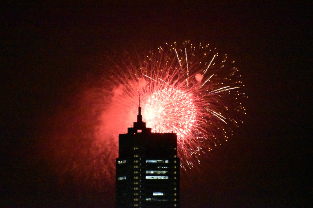 信明コーポから見た第38回世田谷区たまがわ花火大会の画像7