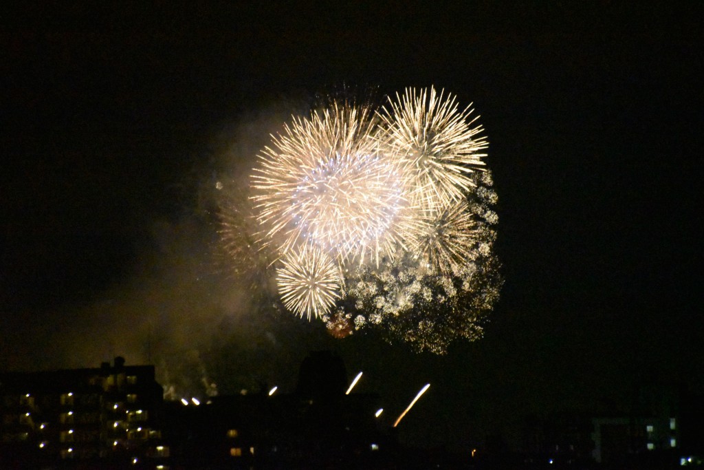 信明コーポから見た第38回世田谷区たまがわ花火大会の画像17